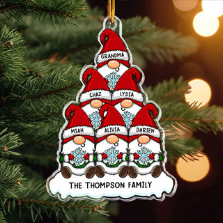 Acrylic Family Name Ornament – Personalized Christmas Keepsake for Families