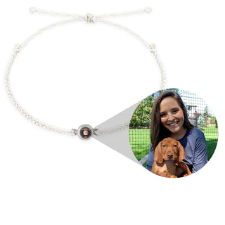 Personalized Photo Bracelet with Circle Charm – Meaningful Gift for Loved Ones