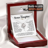 To My Bonus Daughter - We Are Family Forever - Love Knot Necklace Gift Set