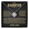 Crown Might Tilt But Don't Ever Let It Fall, Knot Necklace