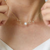 Diamond Leaf Pearl Necklace – A Perfect Blend of Nature and Elegance