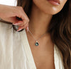 The Magnificent Moon Charm - Custom Silver Necklace Featuring Her Special Moon Phase