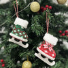 Christmas Ice Skates Shoes Hanging Ornament – A Festive Touch of Winter Charm