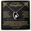 To My Daughter – A Heart of Love from Dad – Forever Love Necklace Gift Set
