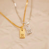 Initial Necklace Engraved A-Z Alphabet - Show Your Love with a Custom Gift