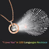 Express Your Love with the 100 Languages 'I Love You' Letter Necklace in a Rose Gift Box