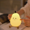 LED Pear Fruit Silicone Night Light – Soft Glow for a Cozy Atmosphere