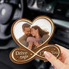 Custom Photo “Drive Safe, I Love You” Car Visor Clip – A Meaningful Keepsake for Couples