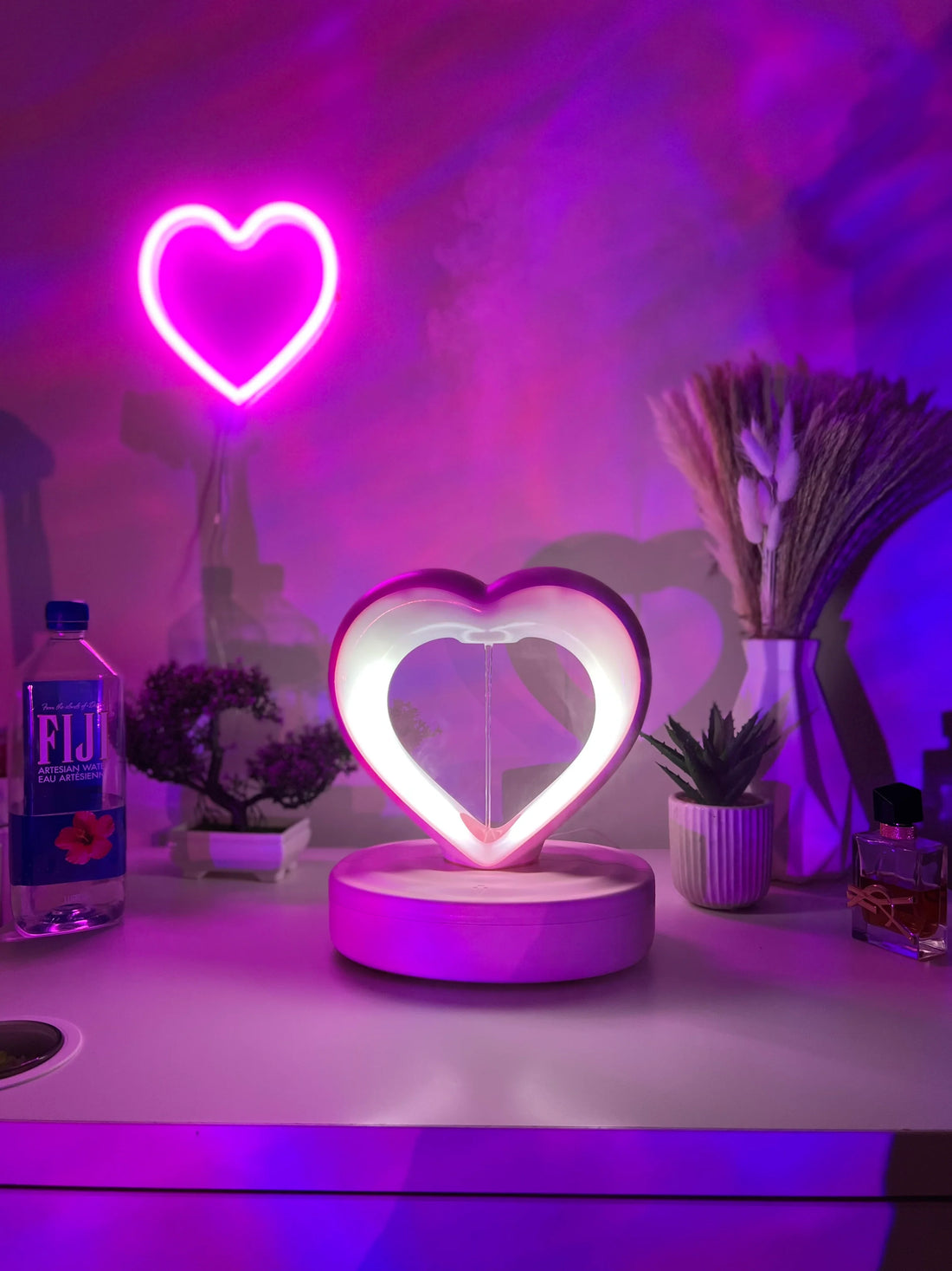 Eternal Heart Humidifier Lamp – A Romantic Blend of Light and Comfort