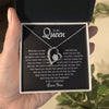 To My Queen | Love Heart Necklace | Premium Led Gift Box Set