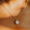 Shine Bright with the Double Layer Rotatable Sunflower Necklace - Perfect Gift for Her