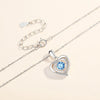 Blue Heart Necklace - Perfect for Mom, Wife, or Special Someone