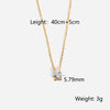 Dazzling Mini Zircon Pendant Necklace – Perfect for Your Love