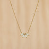 White Opal Flower Necklace – The Perfect Blend of Grace and Glamour – Perfect Gift for Her