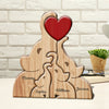 Elephant Family Love Puzzle – Personalized Wooden Keepsake for Families