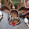 Personalized Reindeer Wooden Ornaments – Add Rustic Charm to Your Christmas Tree