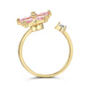 Rotatable Rings – Pink Flowers - A Delicate Fusion of Beauty and Playfulness