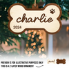 Pets Personalized Custom Shaped Wood Christmas Ornament – Celebrate Your Furry Friends This Holiday