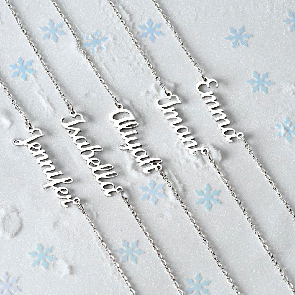 Personalized Name Necklace, Heart-warming Gift, Anniversary Or Birthday Gift Idea