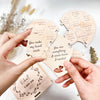 20 Reasons Why I Love You – Personalized Wooden Heart Puzzle - A Unique and Heartfelt Gift