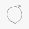 Open Heart Paperclip Chain Bracelet – Elegant and Stylish Jewelry