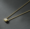 Stunning Bezel Set Emerald Cut Necklace for a Sophisticated Look