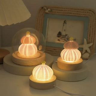 Shell Mushroom Night Light – Whimsical Glow for a Cozy Ambiance