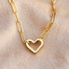 Open Heart Paperclip Chain Bracelet – Elegant and Stylish Jewelry