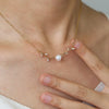 Diamond Leaf Pearl Necklace – A Perfect Blend of Nature and Elegance