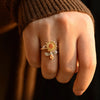 Sunflower Fidget Ring – A Playful and Elegant Stress Reliever