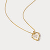 Zircon Heart-Shaped Necklace with an Initial Name – A Sparkling Symbol of Love