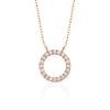 Elegant Diamond Circle Necklace – Perfect Gift for Her