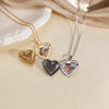 Heart-Shaped Locket Necklace with Custom Photo - A Sentimental Gift