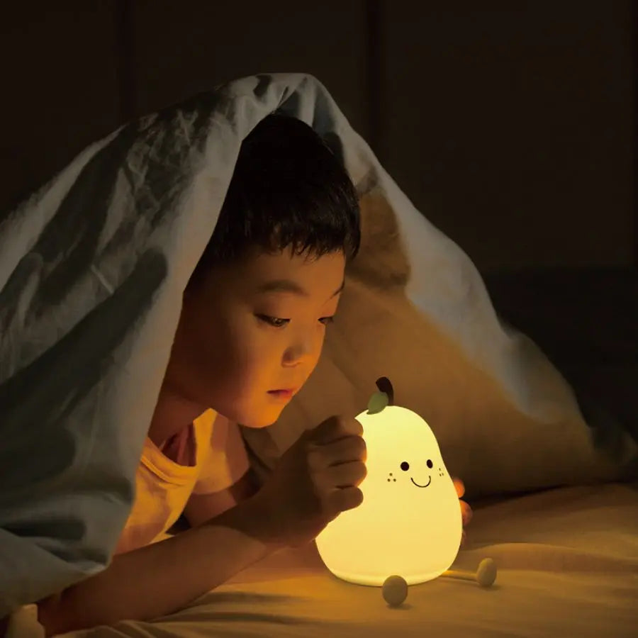 LED Pear Fruit Silicone Night Light – Soft Glow for a Cozy Atmosphere ...