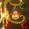 Personalized Christmas Snowman Family Tree Lights – Custom Holiday Decor with Family Names