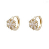 Shimmering Snowflake Crystal Stud Earrings – Perfect for Holiday Elegance