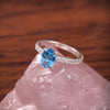 Deep Sea Blue Diamond Ring – Luxury Jewelry for Women