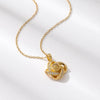 Chic Gold Love Knot Necklace - Celebrate Your Bond - A Symbol of Eternal Love, Perfect gift for Her