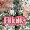 Triple Layer Christmas Name Ornaments – Personalized Holiday Decor for Your Tree