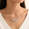 Angel Wing Necklace for Women – Sparkling Cubic Zirconia Pendant Jewelry Gift