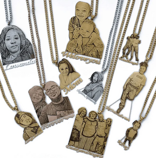 Custom Engraved Photo Necklace – Perfect Gift Idea