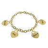 Engraved Bracelet with Heart Charms – Perfect Gift for Loved Ones