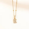 Bubble Initial Sphere Necklace (Gold) – A Playful and Personalized Statement