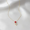 Elegant Red Rose Necklace in Rose Box - Ultimate Romantic Gift