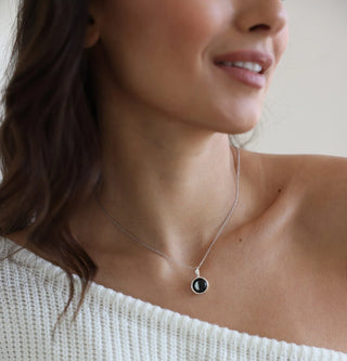 The Magnificent Moon Charm - Custom Silver Necklace Featuring Her Special Moon Phase