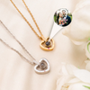 Photo Projection Heart Necklace with Rose Box - Romantic Gift Idea