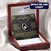 To My Daughter – A Heart of Love from Dad – Forever Love Necklace Gift Set