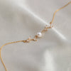 Diamond Leaf Pearl Necklace – A Perfect Blend of Nature and Elegance