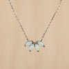 White Opal Flower Necklace – The Perfect Blend of Grace and Glamour – Perfect Gift for Her