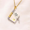 My Daughter Book Necklace - I'm Always With You